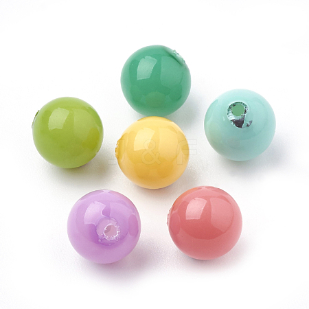 Eco-Friendly Plastic Imitation Pearl Beads X-MACR-T015-16mm-01-1