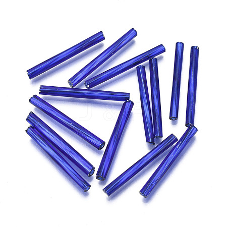 Opaque Glass Twisted Bugle Beads SEED-T005-15-B05-1