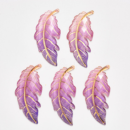 Transparent Acrylic Big Pendants TACR-R140-03C-1