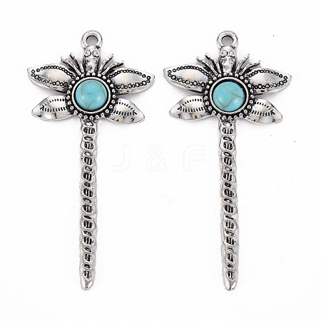 Tibetan Style Alloy Big Pendants PALLOY-S120-297AS-RS-1