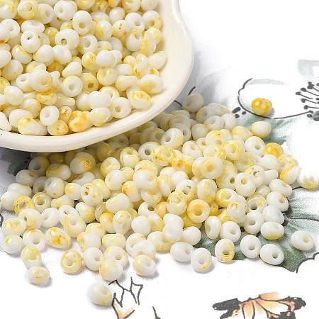 Baking Paint Glass Seed Beads SEED-F006-01A-01-1