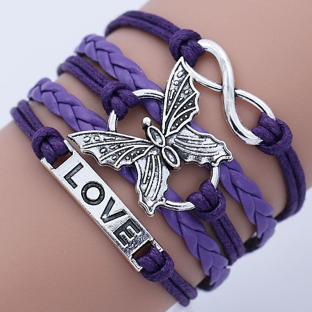 Imitation Leather Multi-strand Bracelets WG22DAF-04-1
