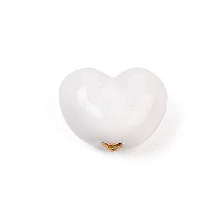 Brass Enamel Beads KK-G541-01J-1
