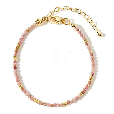 Bohemian Style Natural Rhodonite Beaded Bracelets Women's Fashion Accessory WQ4468-1-1