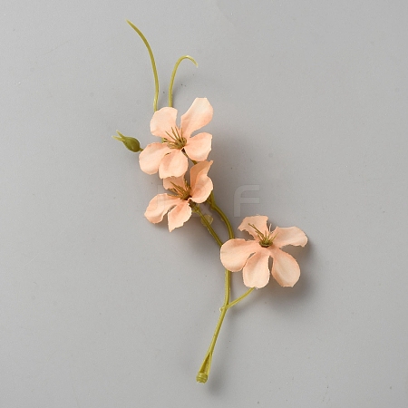 Cloth Artificial Plum Blossom Branch AJEW-WH20130-69B-1