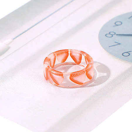 Transparent Resin Finger Rings WG0FCEE-08-1