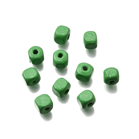 Spray Painted Wooden Beads WOOD-P021-01A-28-1