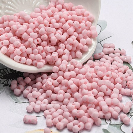 Macaron Color Opaque Frosted Glass Seed Beads SEED-K009-12B-08-1