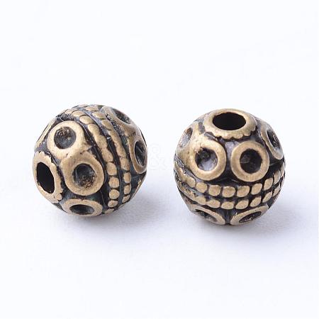 Tibetan Style Alloy Beads TIBE-Q063-120AB-NR-1