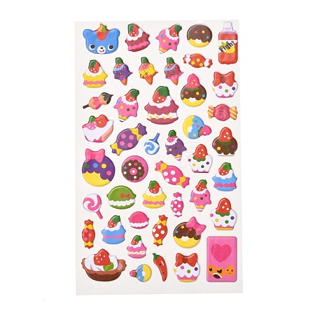 3D Cartoon PVC Bubble Stickers DIY-A016-01F-1