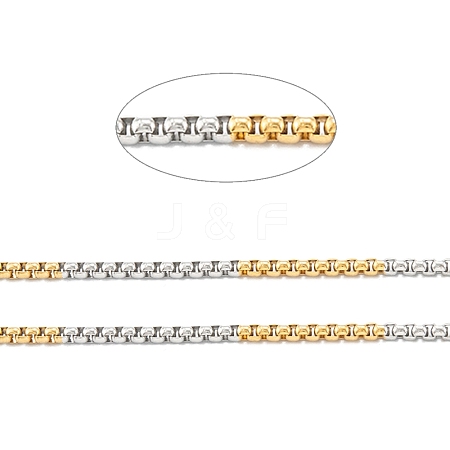 Ion Plating(IP) 304 Stainless Steel Box Chains STAS-B001-27C-G-1