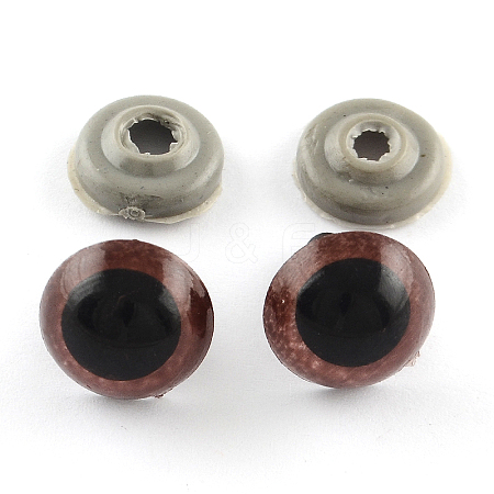 Craft Plastic Doll Eyes Stuffed Toy Eyes X-DIY-R039-18mm-1