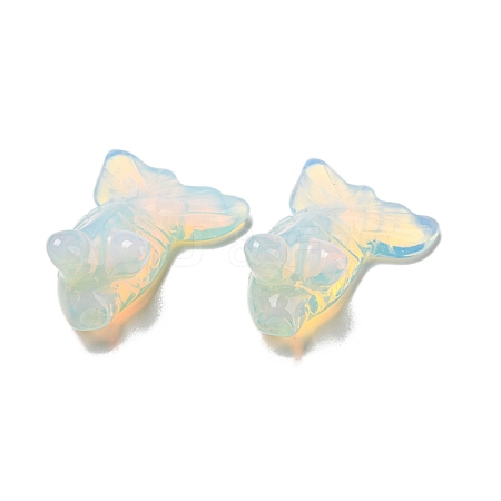 Opalite Carved Goldfish Figurines DJEW-D012-08M-1