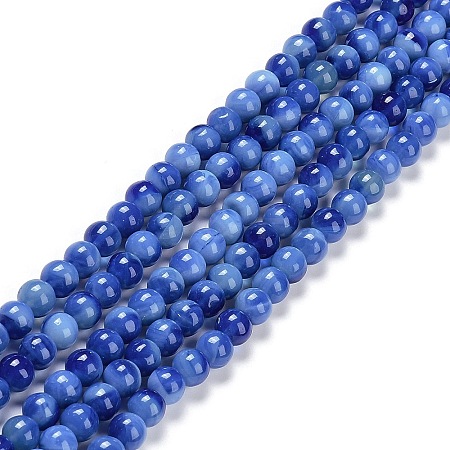 Glass Round Beads Strands GLAA-M044-01F-1