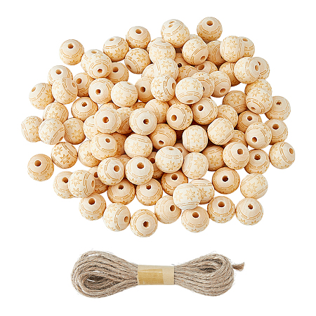Wood Beads WOOD-FH0002-29B-1