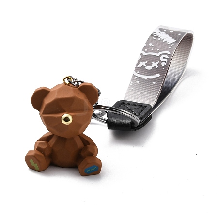 Imitation Leather Clasps Keychain KEYC-I113-03A-1