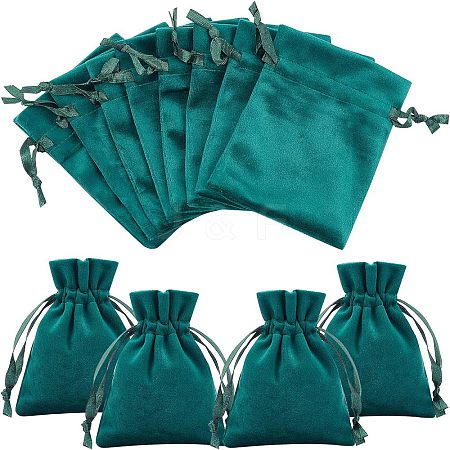  12Pcs Velvet Bags Drawstring Jewelry Pouches TP-NB0001-29C-1