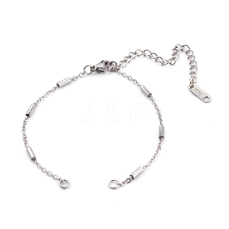 304 Stainless Steel Cable Chains Bracelets Making AJEW-JB00900-01-1