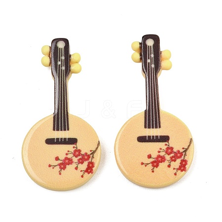 Musical Instrument Theme Resin Pipa Miniature Ornaments RE-CBA17C4-20D-1