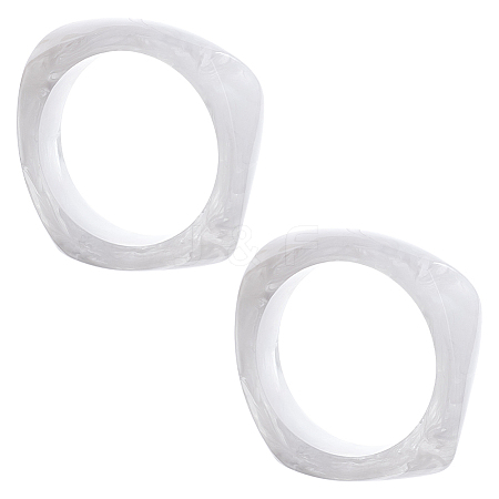 2Pcs Resin Bangles BJEW-UN0001-74-1