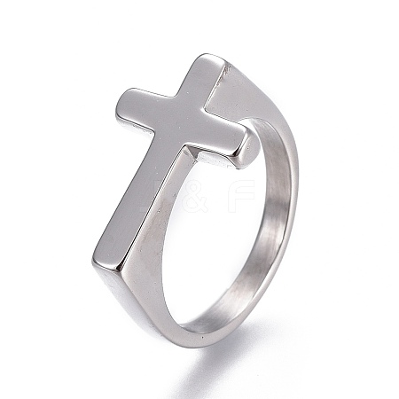 Tarnish Resistant 304 Stainless Steel Finger Rings RJEW-O032-12P-20.5mm-1