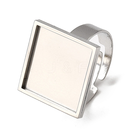 304 Stainless Steel Adjustable Ring Settings STAS-D374-02P-03-1