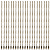 100Pcs Iron Ball Chains with Connectors IFIN-SP0001-67AB-7