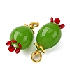 Handmade Lampwork Pendants LAMP-Z012-01G-02-2