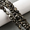 Natural Pyrite Nuggets Beads Strands G-I125-82-7