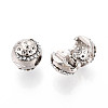 Alloy Rhinestone European Beads FIND-N009-08P-2