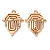 Alloy Rhinestone Pendants RB-CBAA987-01KCG-1