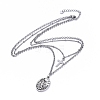 304 Stainless Steel Tiered Necklaces NJEW-JN02821-2