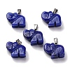 Dyed Natural White Jade Pendants G-B127-05P-13-2