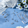 10Pcs Brass Stud Earring Findings KK-BBC0021-68-4