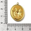 304 Stainless Steel Enamel Pendants STAS-Z163-21G-08-3