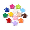 Baking Paint Opaque Acrylic Beads OACR-N148-06-1