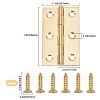 Gorgecraft 4 Sets Iron & Brass Cabinet Drawer Butt Hinges Connectors AJEW-GF0004-99-2