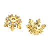 Brass Micro Pave Cubic Zirconia Bead Caps CU-CBAA9C2-08G-2