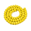 Opaque Solid Color Imitation Jade Glass Beads Strands EGLA-A044-P8mm-D04-3