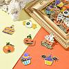 35Pcs 7 Styles Halloween Alloy Enamel Pendant ENAM-CJ0003-98-5