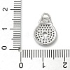 Rack Plating Brass Micro Pave Cubic Zirconia Pendants KK-K392-43P-3