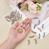30Pcs Tibetan Style Alloy Curved Tube Beads FIND-PH0022-67A-3