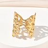 Adjustable 304 Stainless Steel Cuff Open Rings for Women RJEW-Z122-03G-05-2