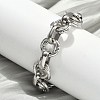304 Stainless Steel Rolo Chain Bracelets for Women BJEW-S176-01P-C-3