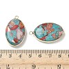 Dyed Synthetic Imperial Jasper Pendants G-D337-03G-G-3