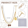 Aluminum Chain & Iron Clip Pocket Watch Chain HJEW-PH02067-2