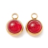 Natural Carnelian Charms G-K325-01G-05-2