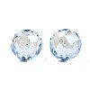 Electroplate Transparent Glass Beads Strands EGLA-N006-B01-2