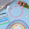 Polymer Clay Heishi Surfer Beaded Necklaces Set NJEW-SW00031-3