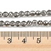 Electroplate Transparent Glass Beads EGLA-B013-02A-PL16-4